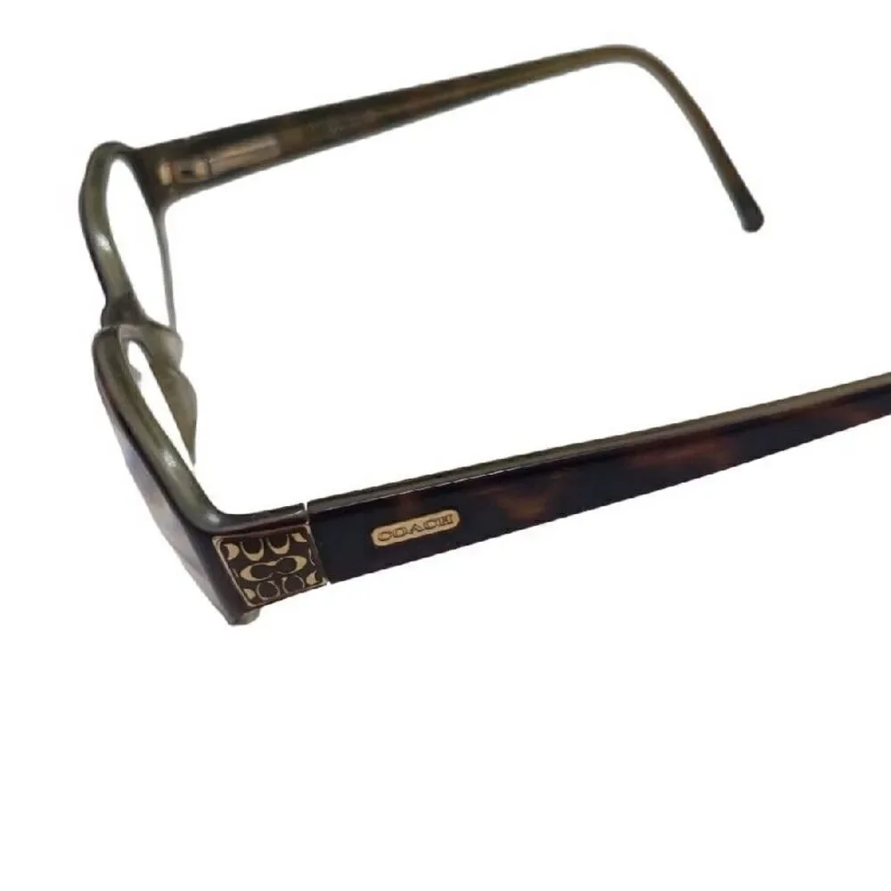 Coach Tortoise Gold Havana Olive‎ Green Jill 2015 52/16-135 Frames Only